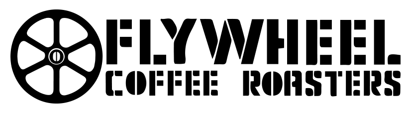 The logo for Flywheel Coffee Roasters in San Francisco, CA.